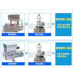 半自動醬類灌裝機(jī)+真空旋蓋機(jī)